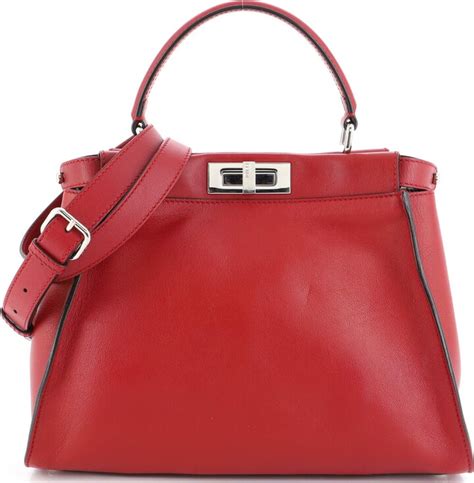 fendi calfskin regular monster peekapoo weight|fendi peekaboo bag price.